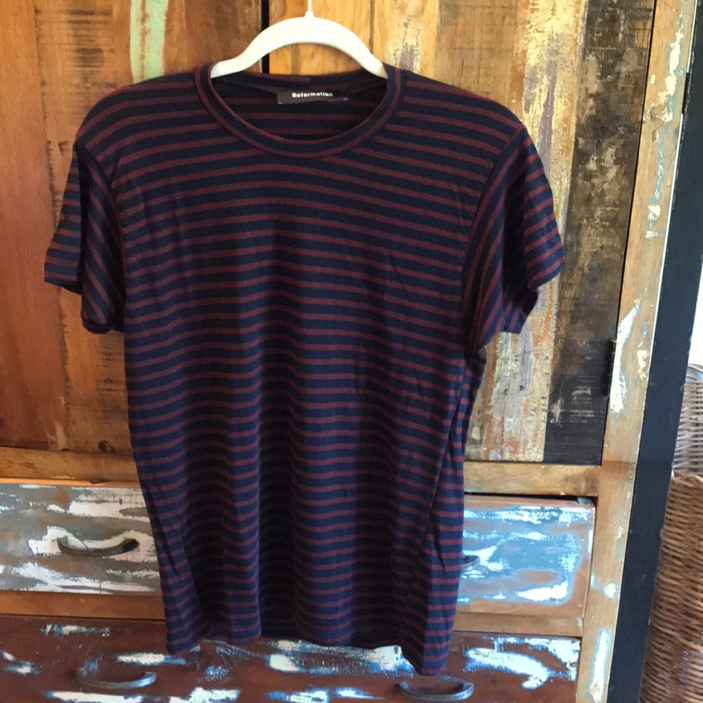 Reformation Striped Tee